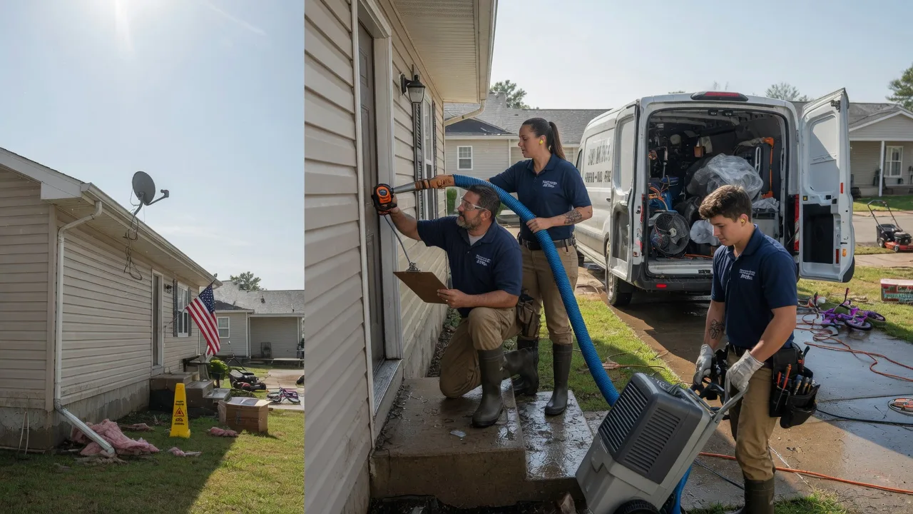 Ceiling Water Damage Restoration in New Albany, PA near me